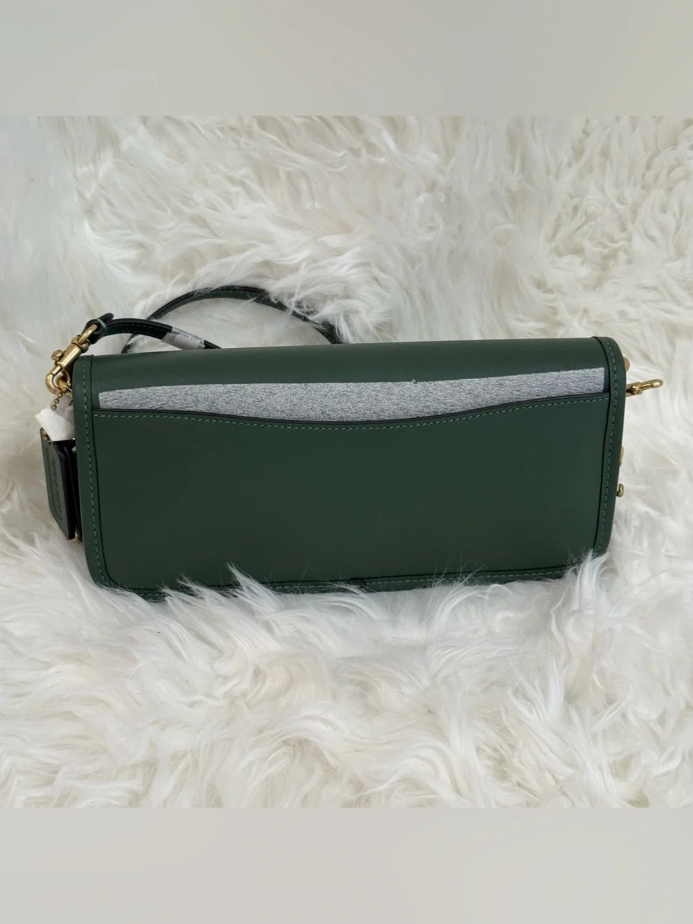 Coach Dinky 1974 Limited Re-Edition Green Glovetanned Leather Bag NWOT